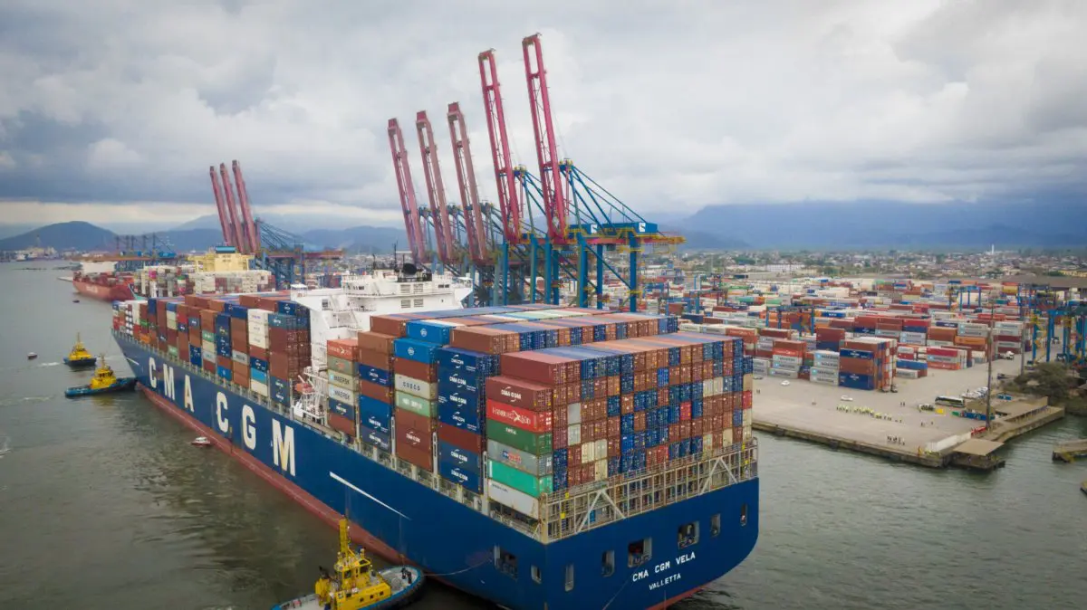 Porto de Santos, em São Paulo