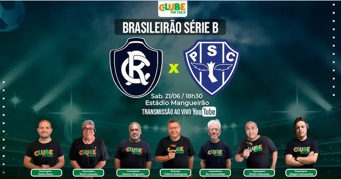 A Equipe Bola de Ouro transmite todas as emoções do Re-Pa 779, neste sábado (21), às 18h30, no Mangueirão.