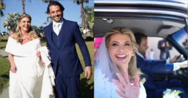 Thiago Castilho e Carla Bolla se casam em igreja tradicional de João Pinheiro (MG); cerimônia reuniu luxo, natureza e convidados da alta sociedade.