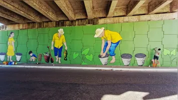 A iniciativa é coordenada pela Secretaria de Viação e Obras Públicas (Sevop) e reúne artistas locais.