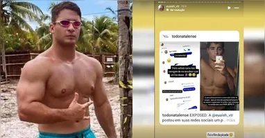 Alessia postou a troca de mensagens com o agressor