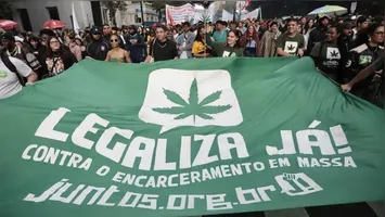 Movimento em pro maconha foi grande