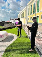 Trio que pinchou área tombada em Belém é identificado.