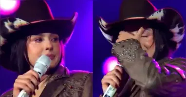 Visivelmente abalada, Ana Castela chorou no palco e fez um desabafo sincero sobre o momento difícil que vem enfrentando.