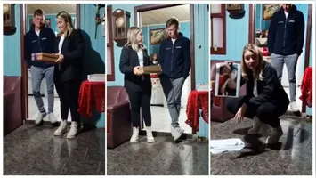 A suposta traição viralizou nas redes sociais após a esposa gravar um vídeo mostrando as conversas do marido com outra mulher.