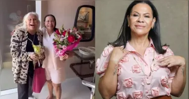Fafá de Belém visitou Dona Ruth para discutir os passos de um projeto especial.