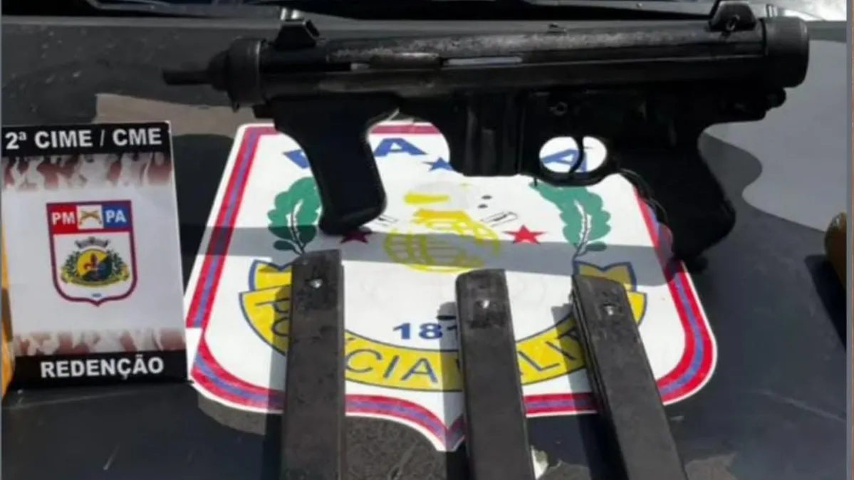 Imagem ilustrativa da notícia PM apreende submetralhadora e drogas no sul paraense