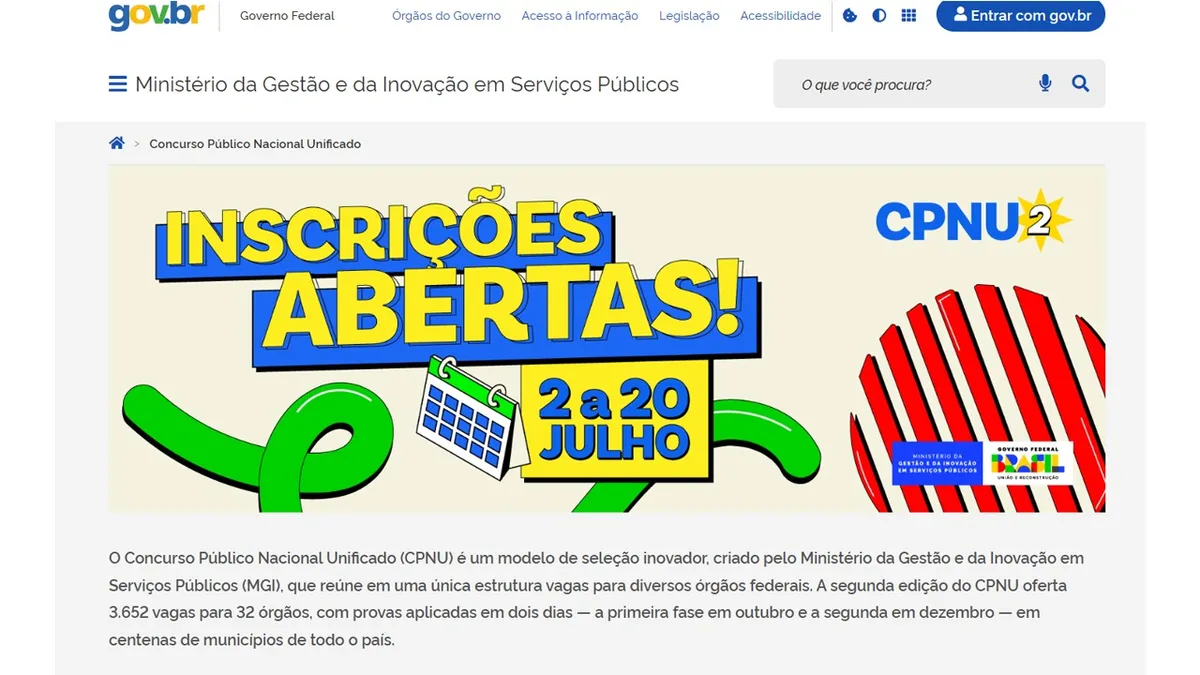 Imagem ilustrativa da notícia Retificação do CPNU traz mudanças na distribuição de vagas