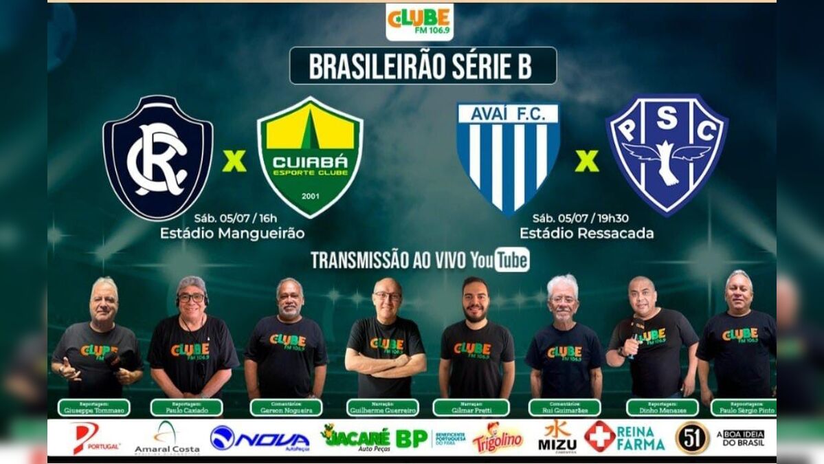 Tem jogo no DOL e na Clube: ouça Avaí x Paysandu