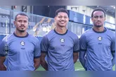 Freitas (esquerda), Marrony (centro) e Kayky (direita), nos novos contratados do Remo