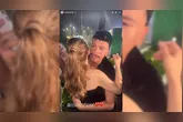 Alegre e simpática, a artista fez questão de abraçar os fãs.