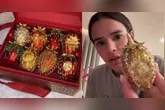 Bruna foi presenteada com uma caixa de "Morango do amor de luxo" no valor de R$ 2.100.