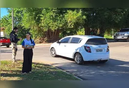 A ação foi promovida pela Secretaria Municipal de Saúde, por meio do Programa Saúde na Escola (PSE), em parceria com a Polícia Rodoviária Federal (PRF).