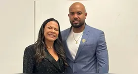 Ruth Dias, mãe de Marília Mendonça, e o marido Deyvid Fabricio