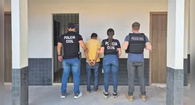 Agressor sendo apresentado pela PC