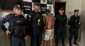 Após a prisão, o homem foi conduzido à Delegacia de Polícia Civil do município, onde passou pelos procedimentos legais.