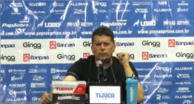 Claudinei concedeu entrevista coletiva e fez uma leitura detalhada da partida.