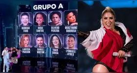 Manu Bahtidão e os professores Linekee Ayres, Thais Sousa e Jaque Paraense já sabem em quais grupos vão ficar no Dança dos Famosos.