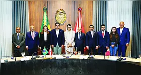 Helder Barbalho recebeu a comitiva junto com Hana Ghassan, e enfatizou a importância de estreitar laços com os países do Golfo para o financiamento dos projetos na Amazônia
