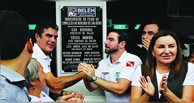O prefeito Igor Normando entrega, junto com o governador Helder e a vice Hana, a nova Feira do Mercado de São Brás à população