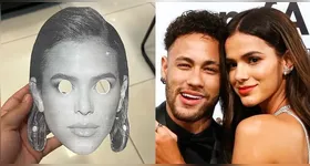 A torcida do Sport prepara máscaras de Bruna Marquezine para provocar Neymar no jogo contra o Santos, em meio à luta contra o rebaixamento.