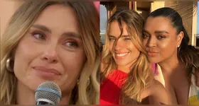 Atriz se emocionou enquanto falava sobre o tratamento da amiga