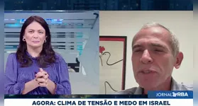 Nélio Aguiar durante entrevista no Jornal RBA