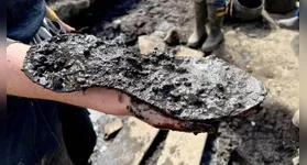 Calçado do pé grande romano