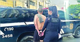 O suspeito foi preso durante operação da Polícia Civil. Ele torturava e agredia a esposa e os filhos de 11, 09, 07 e 04 anos.