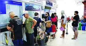 Procura tem sido intensa por passagens nos guichês do terminal hidroviário.
