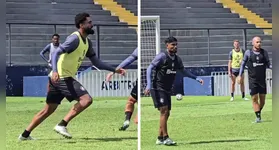 Caio Vinícius (esquerda), PH (centro) e Régis (direita) já estão aptos para o jogo entre Remo x Cuiabá