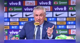 Técnico Carlo Ancelotti da Seleção Brasileira