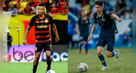 Dalbert (esquerda) e Enzo (Aparecidense) estão na mira do Paysandu, mas precisa resolver antes a questão do Transfer Ban