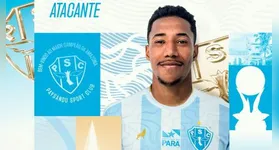 Atacante Maurício Garcez, novo contratado do Paysandu