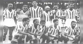 Em pé da esquerda para a direita: Athenágoras, Simeão, Bria, Pedro, Capivara, Manoel Pedro e Nascimento; Agachados na mesma ordem: Valentim, Farias, Hélio, Guimarães e Soiá.