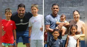 Familiares estiveram hoje no treinamento do Remo