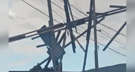 Rastros de destruição do vendaval