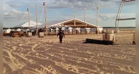 A estrutura está sendo preparada para receber turistas e moradores com conforto, segurança e organização.