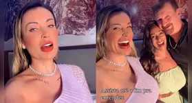 Andressa Urach gravou conteúdo com o pai Carlos Urach, e com a ex-sogra, Bia Black.