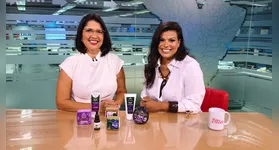 Priscila Belfort e Vanessa Costa no estúdio da RBA TV após gravação do especial do DOL DELAS.