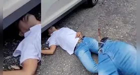 De acorodo com testemunhas, o suspeito teria sido imobilizado e agredido por motoboys.