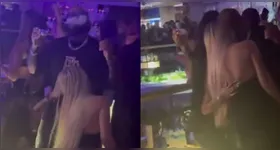 Urach e Gabriela fizeram vídeos se elogiando durante o evento