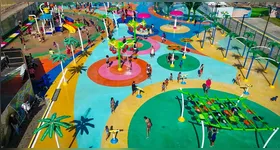 Esplanada das Fontes: área aquática gratuita em Belém garante diversão para a criançada.