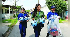 Durante as férias, o Aeroporto de Belém realiza campanha para trocar pipas por bolas, promovendo segurança e diversão para as crianças.