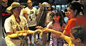 Visite a exposição interativa 'Amazônia Zoo' e descubra mais de 20 espécies de répteis amazônicos no Shopping Metrópole Ananindeua.