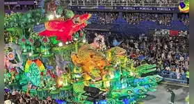 Elementos da cultura amazônica estiveram na Marquês de Sapucaí durante o desfile da Grande Rio