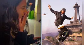 Em vídeo nas redes sociais, Rayssa se emociona ao testar sua versão digital no novo Tony Hawk’s Pro Skater, que chega em julho com Bob Burnquist no elenco