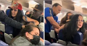 Americana puxa cabelo e cospe em brasileira durante voo.