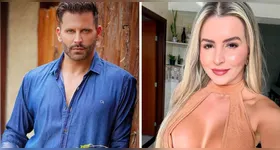 Henri e a influencer foram vistos em clima de romance no Aeroporto de Guarulhos em São Paulo.