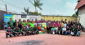 Reunião do Somar, programa de Responsabilidade Socioambiental da Agropalma que envolve trabalhadores de municípios do Estado.